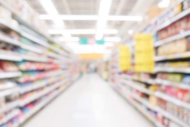 Abstract blur supermarket Photo | Free Download