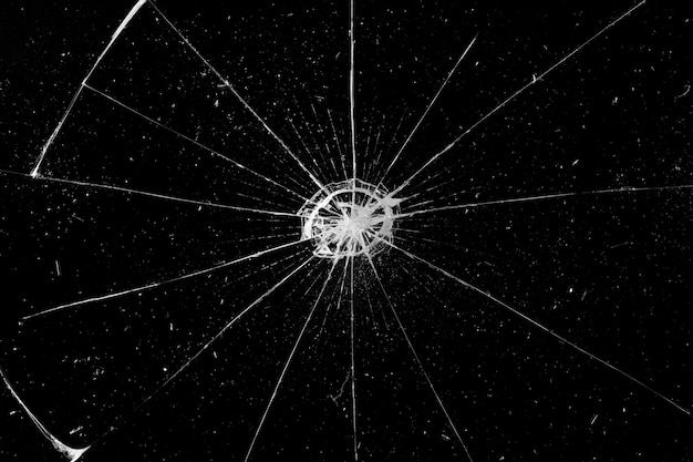 Premium Photo | Abstract broken glass texture on a black background ...