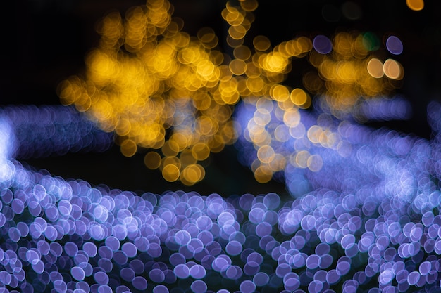 Abstract circular bokeh of light blurred | Premium Photo