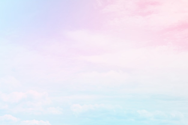 抽象的な色のパステルの背景 パステルカラーの雲の背景と柔らかい空 プレミアム写真