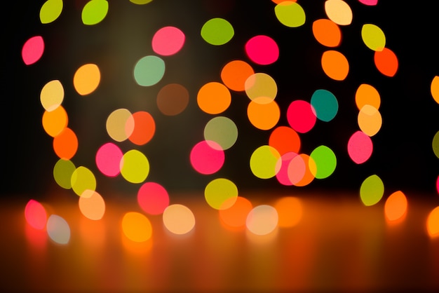 Premium Photo | Abstract colorful defocused circular facula holiday bokeh