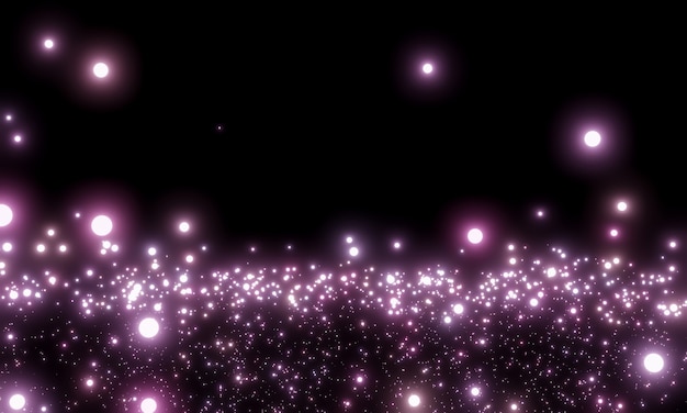 Premium Photo | Abstract pink shiny particles