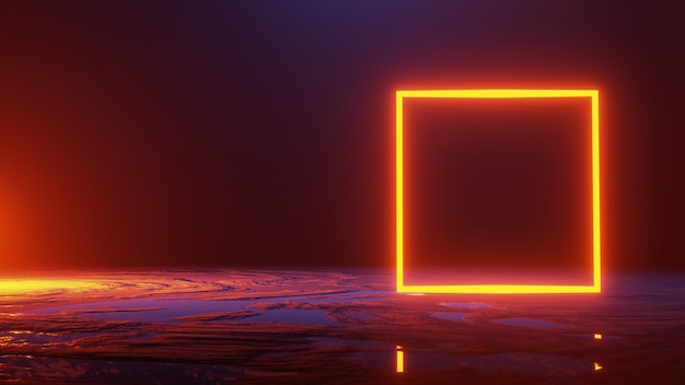 Abstract space , universe concept, 3d render Premium Photo