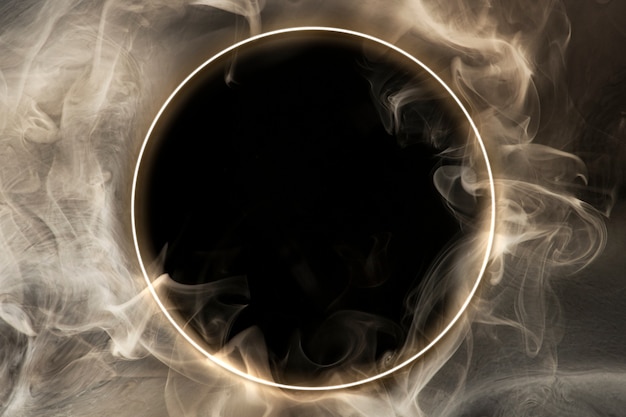 抽象的な空間の壁紙の背景 暗い煙のデザイン 無料の写真