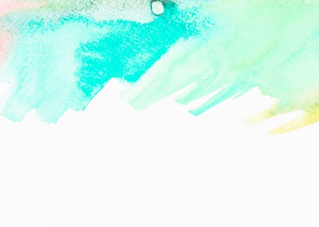 Abstract turquoise watercolor on white background Free Photo