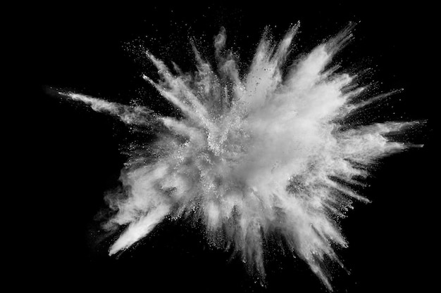 premium photo abstract white powder explosion against black background https www freepik com profile preagreement getstarted 2789263