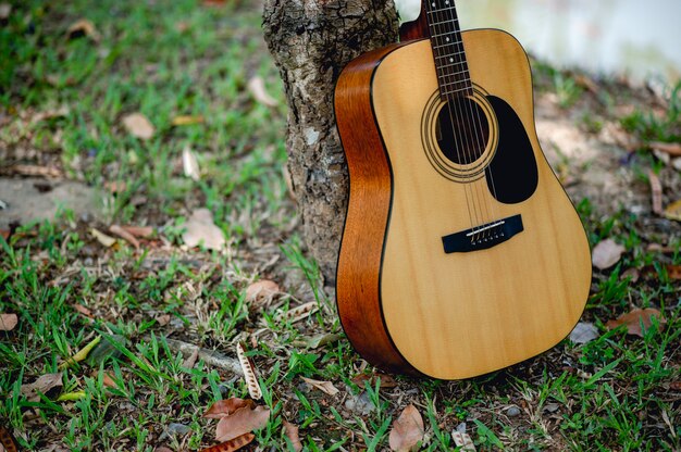 Premium Photo | Acoustic guitar, a very good sounding instrument