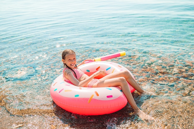 floating inflatable air mattress