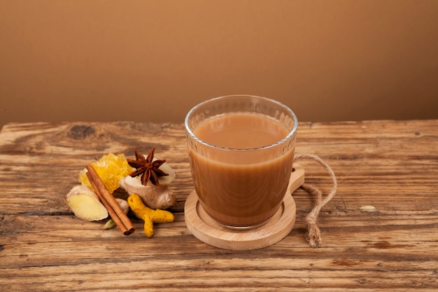 Premium Photo Adrak Chai Traditional Indian Ginger Tea