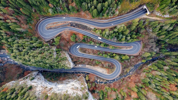 Premium Photo | Aerial drone view of nature in romania