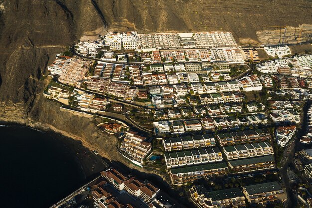 Premium Photo Aerial Panorama Of Acantilados De Los Gigantes Cliffs Of The Giants At Sunset Tenerife Canary Islands Spain