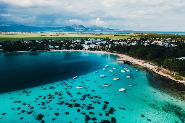 Premium Photo Aerial Picture Of The East Coast Of Mauritius Island