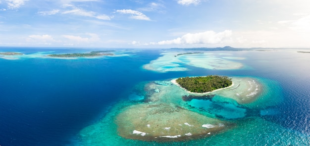 Premium Photo Aerial view banyak  islands sumatra 