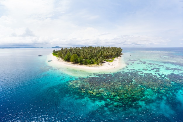 Premium Photo | Aerial view banyak islands sumatra tropical archipelago ...