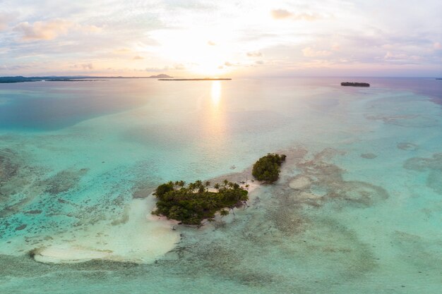 Premium Photo | Aerial View Banyak Islands Sumatra Tropical Archipelago ...