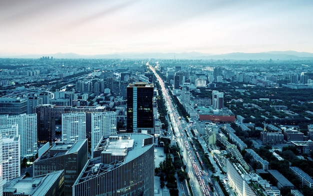 Premium Photo | Aerial view of beijing