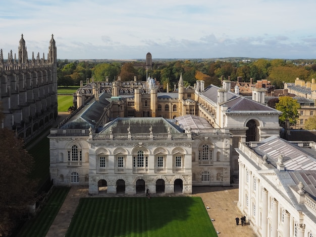 Premium Photo | Aerial view of cambridge