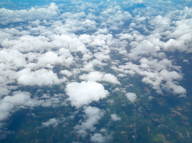 Premium Photo Aerial View Of Cloudscape With Blue Sky Clouds From Above