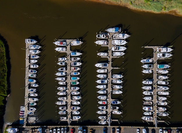 Premium Photo | Aerial view a coastal residential area of in the ...