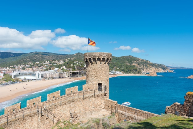 Premium Photo Aerial View Of Fortress Vila Vella And Badia De Tossa