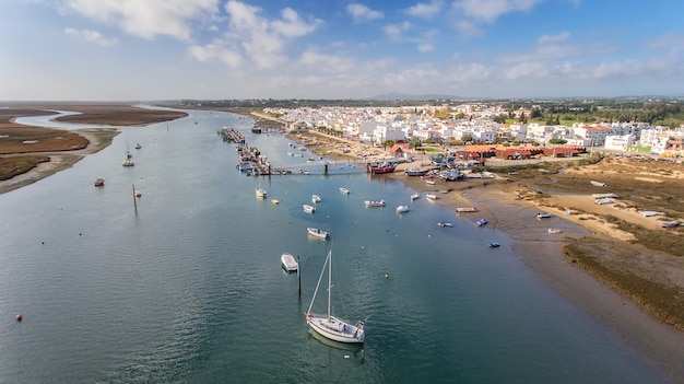 Premium Photo | Aerial. view from the sky at the village santa luzia ...