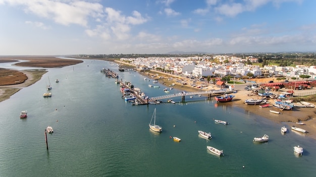 Premium Photo | Aerial. view from the sky at the village santa luzia ...