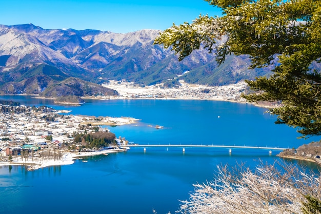 Free Photo | Aerial View Of Kawaguchiko Lake