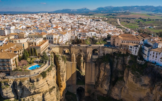 Premium Photo Aerial View Of Puente Nuevo In Ronda