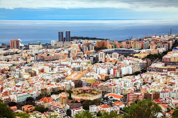 Premium Photo Aerial View Of Santa Cruz De Tenerife Canary Islands Spain