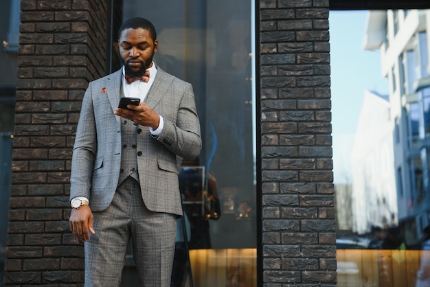 Premium Photo | African american business model in suit