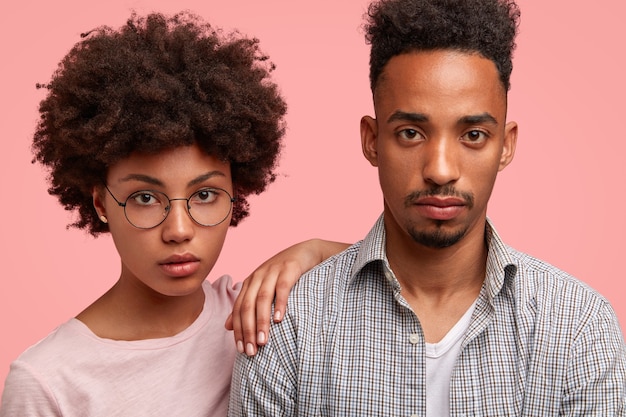 Free Photo | African american man and woman posing