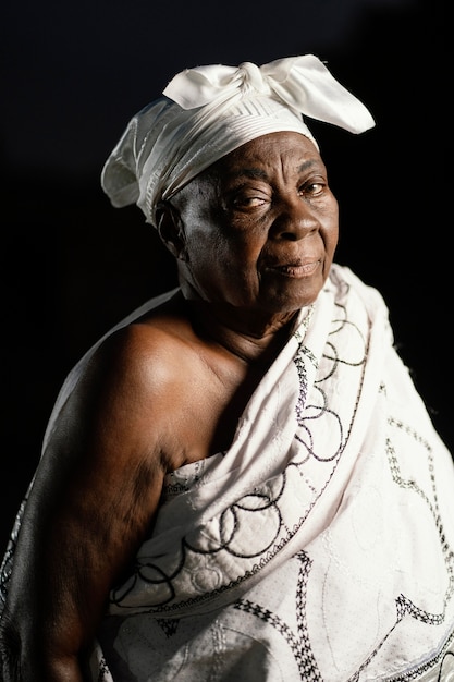 Free Photo | African senior woman