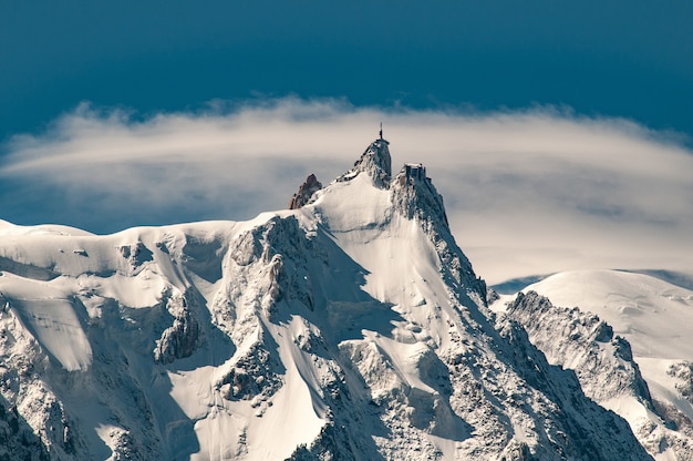 Free Photo | Aiguille du midi, mont blanc massif