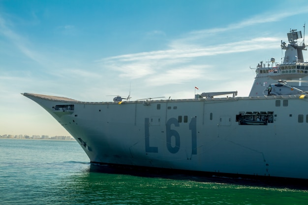 Premium Photo | Aircraft carrier l-61 juan carlos i