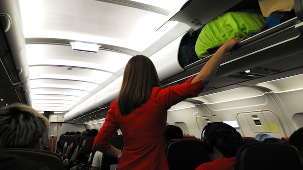 Premium Photo | Airplane luggage loading