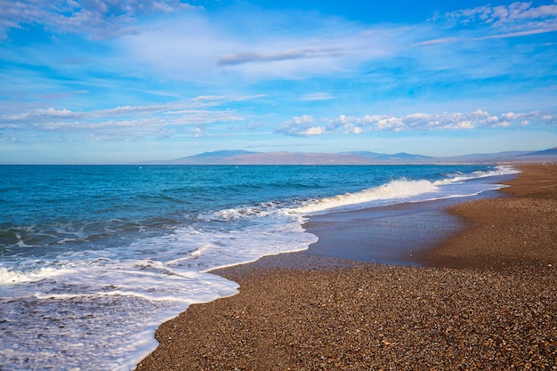 Premium Photo | Almeria cabo de gata san miguel beach spain