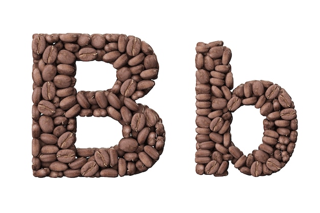 Premium Photo | Alphabet From Coffee Beans. Letter B Coffee Design ...