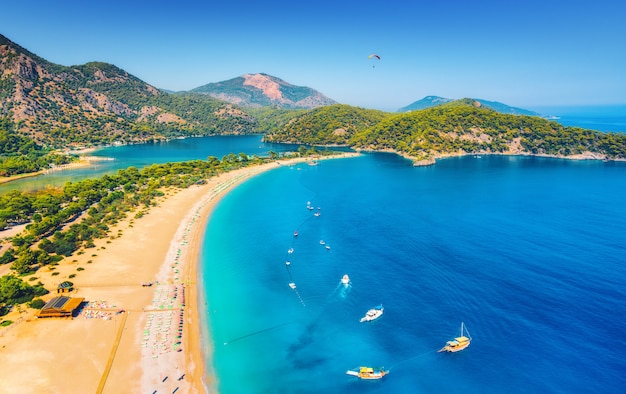 Premium Photo | Amazing Aerial View Of Tropical Sea Blue Ocean Water