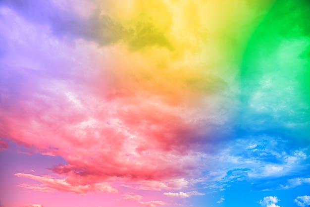 Free Photo | Amazing beautiful art sky with colorful clouds