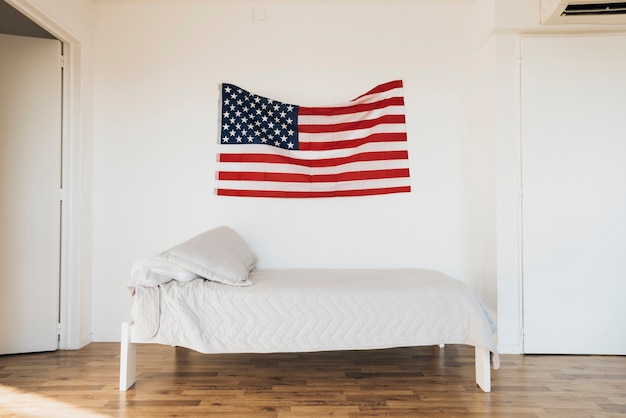 american-flag-on-wall-free-photo