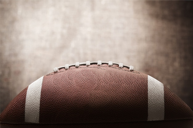 Premium Photo | American football ball, close-up view