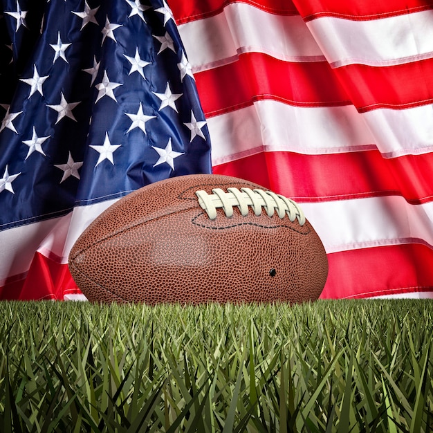 American football ball | Premium Photo