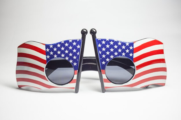 Premium Photo | American-style sunglasses.