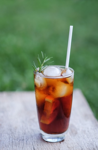 Premium Photo Americano Iced Coffee For Drinking In Free Time At Home