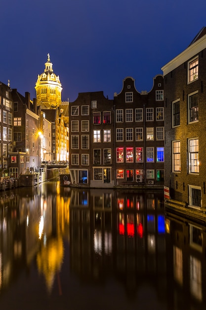 Premium Photo Amsterdam At Night