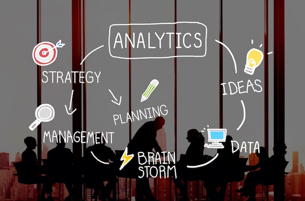 Analytics comparison information networking concept Free Photo