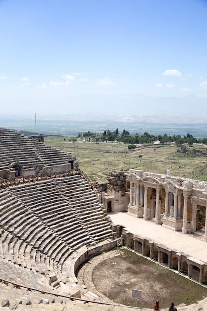 Premium Photo | Ancient city of hierapolis, pamukkale, turkey. the ...