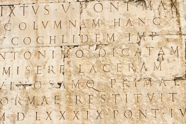 premium-photo-ancient-roman-script