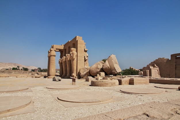 Premium Photo | Ancient Temple Of Ramesseum In Luxor