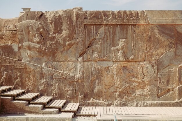 Premium Photo Antique Bas Relief And Ancient Cuneiform Inscription At